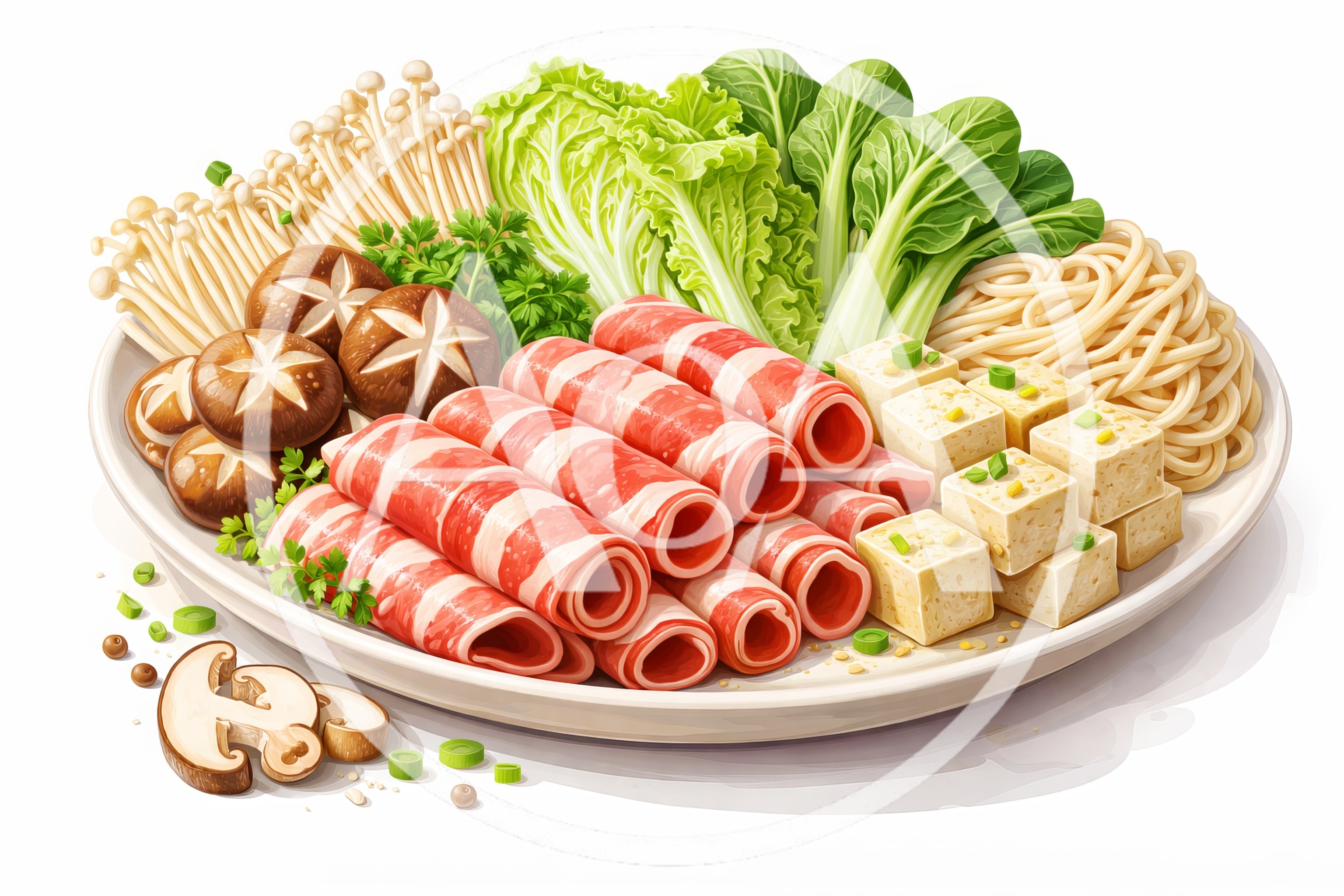 Fresh Hot Pot Ingredients Platter