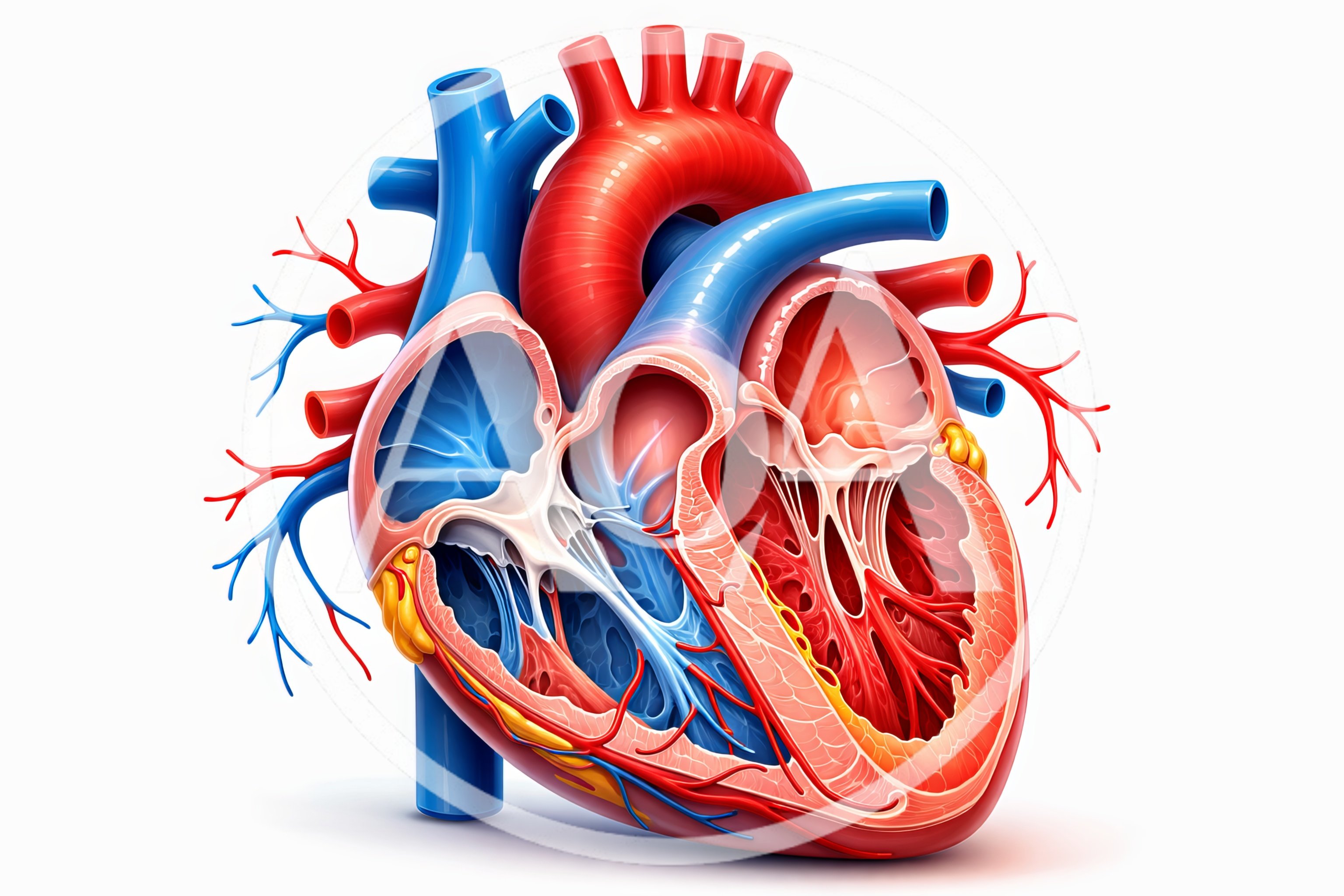 Anatomical Cross Section Of A Human Heart
