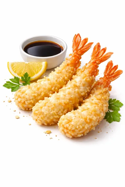Crispy Fried Tempura Shrimp With Soy Sauce