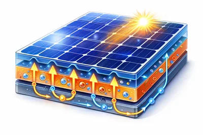 Cross Section Diagram Of Solar Panel Thermal Energy