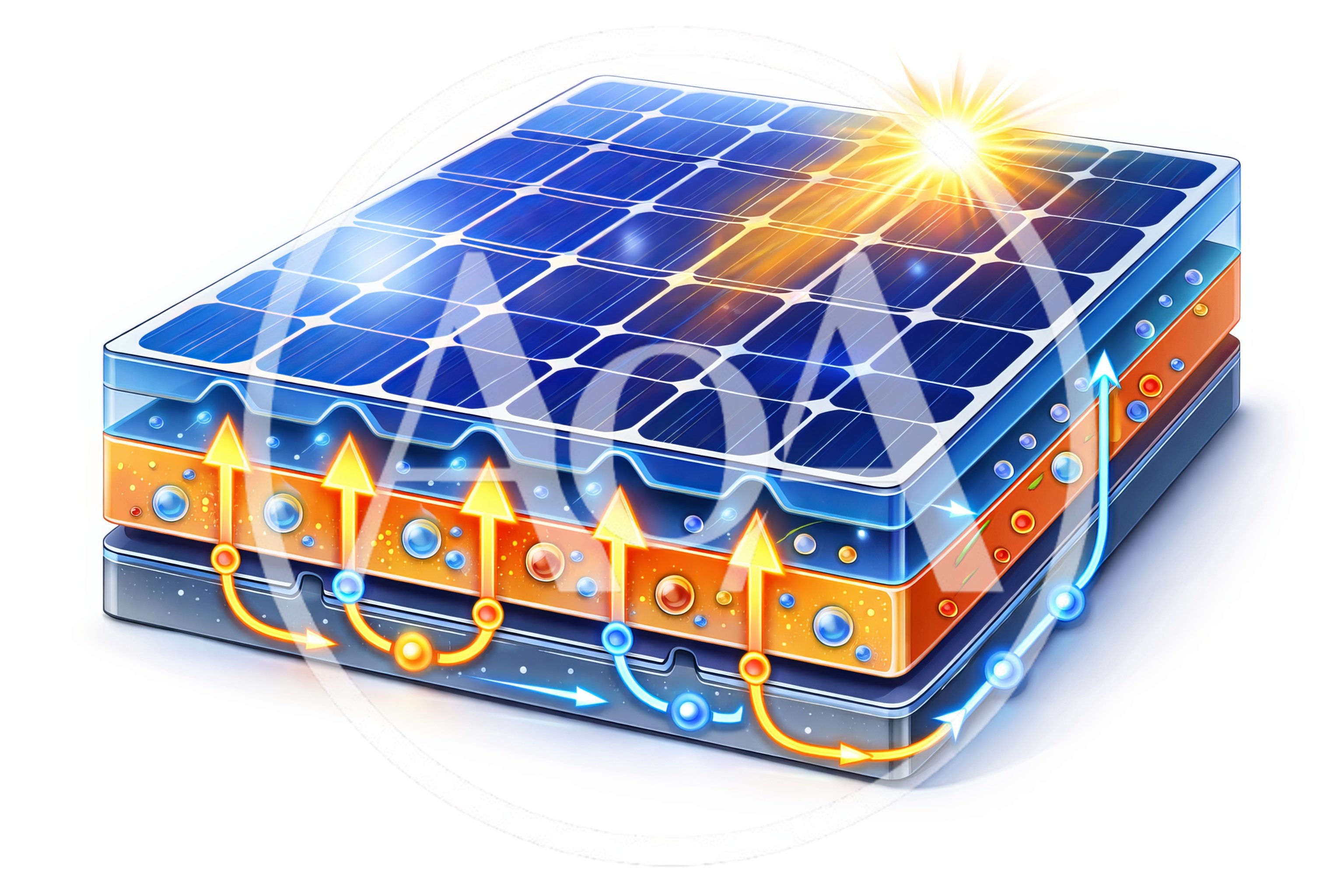 Cross Section Diagram Of Solar Panel Thermal Energy