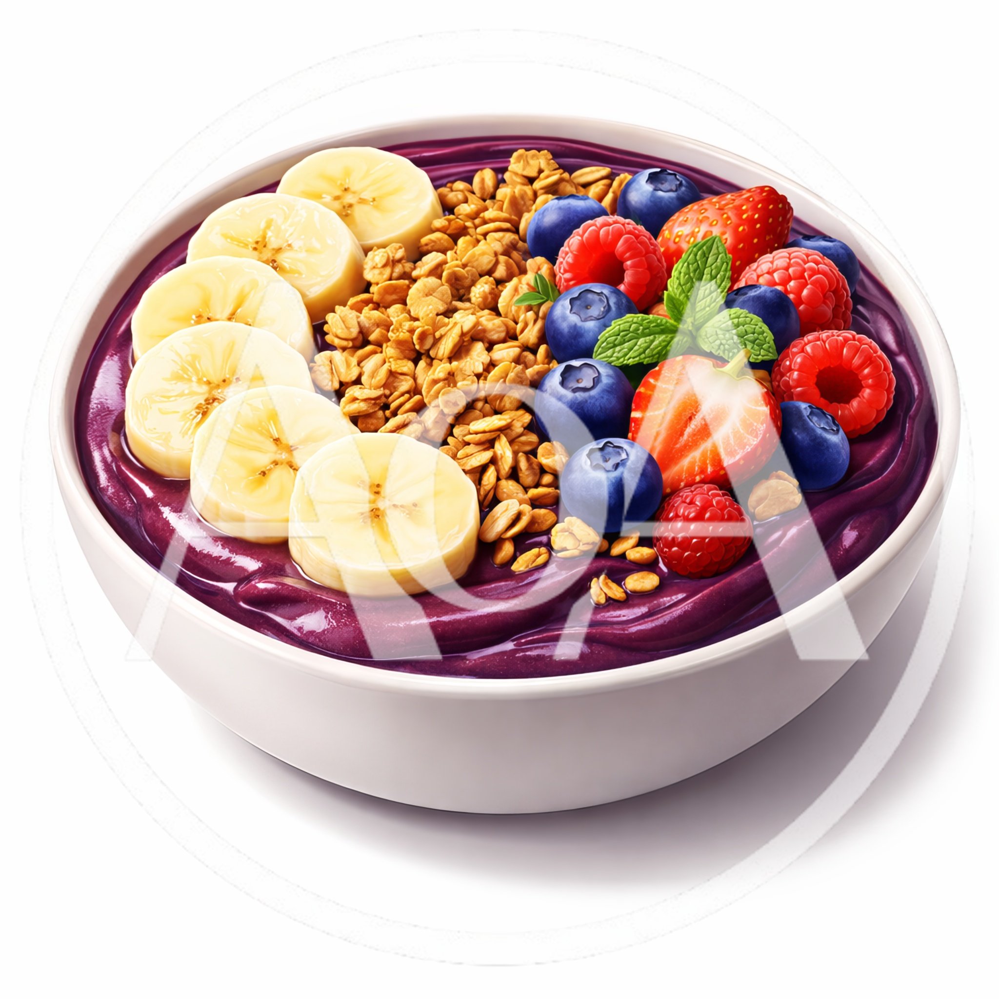 Acai Bowl With Fresh Fruit And Granola