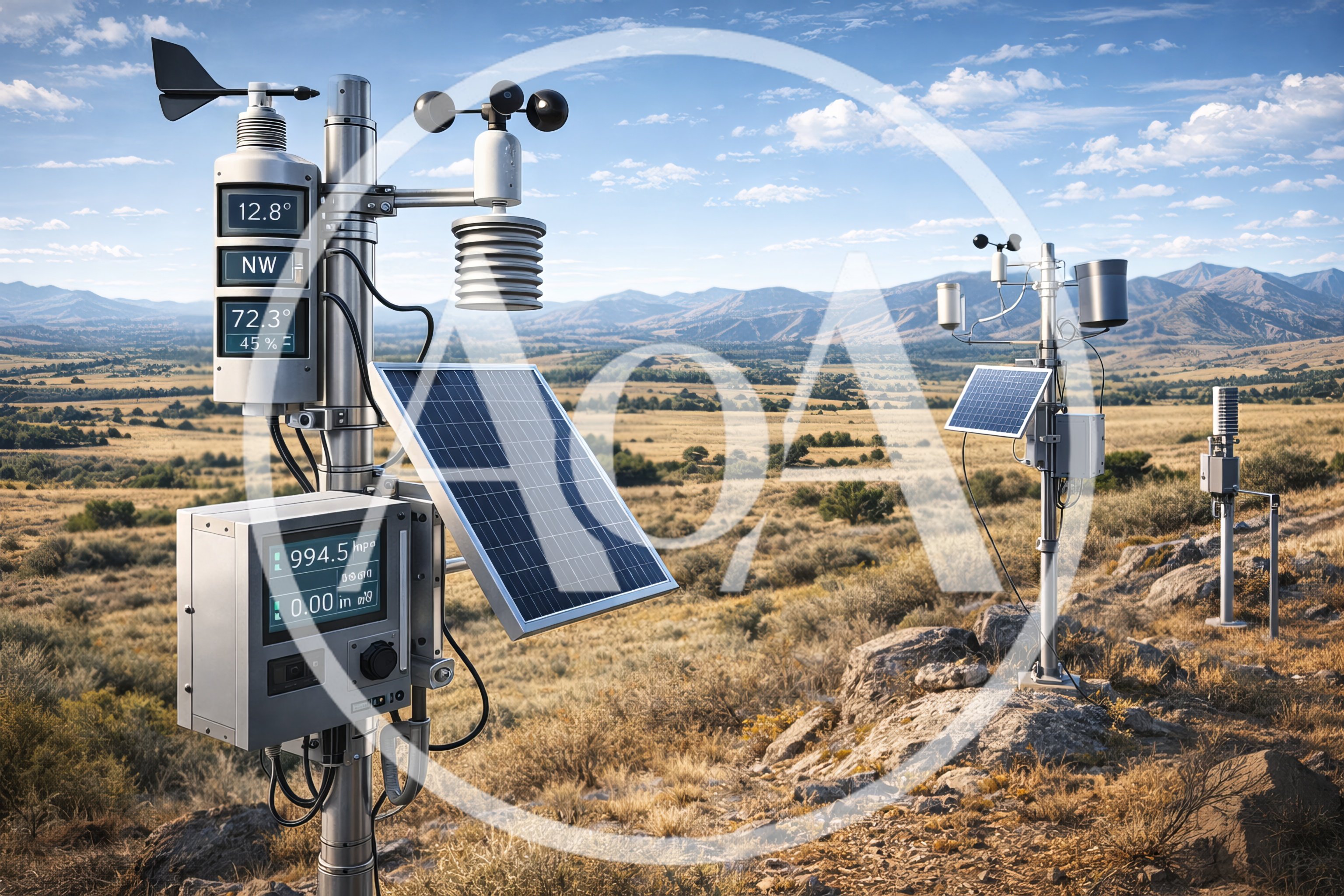 Automated Weather Stations in a Remote Mountain Landscape