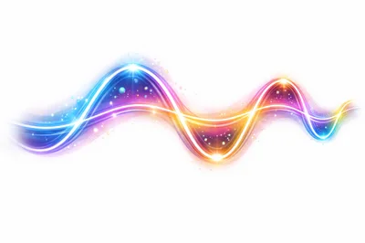 Abstract Glowing Wave Motion Background
