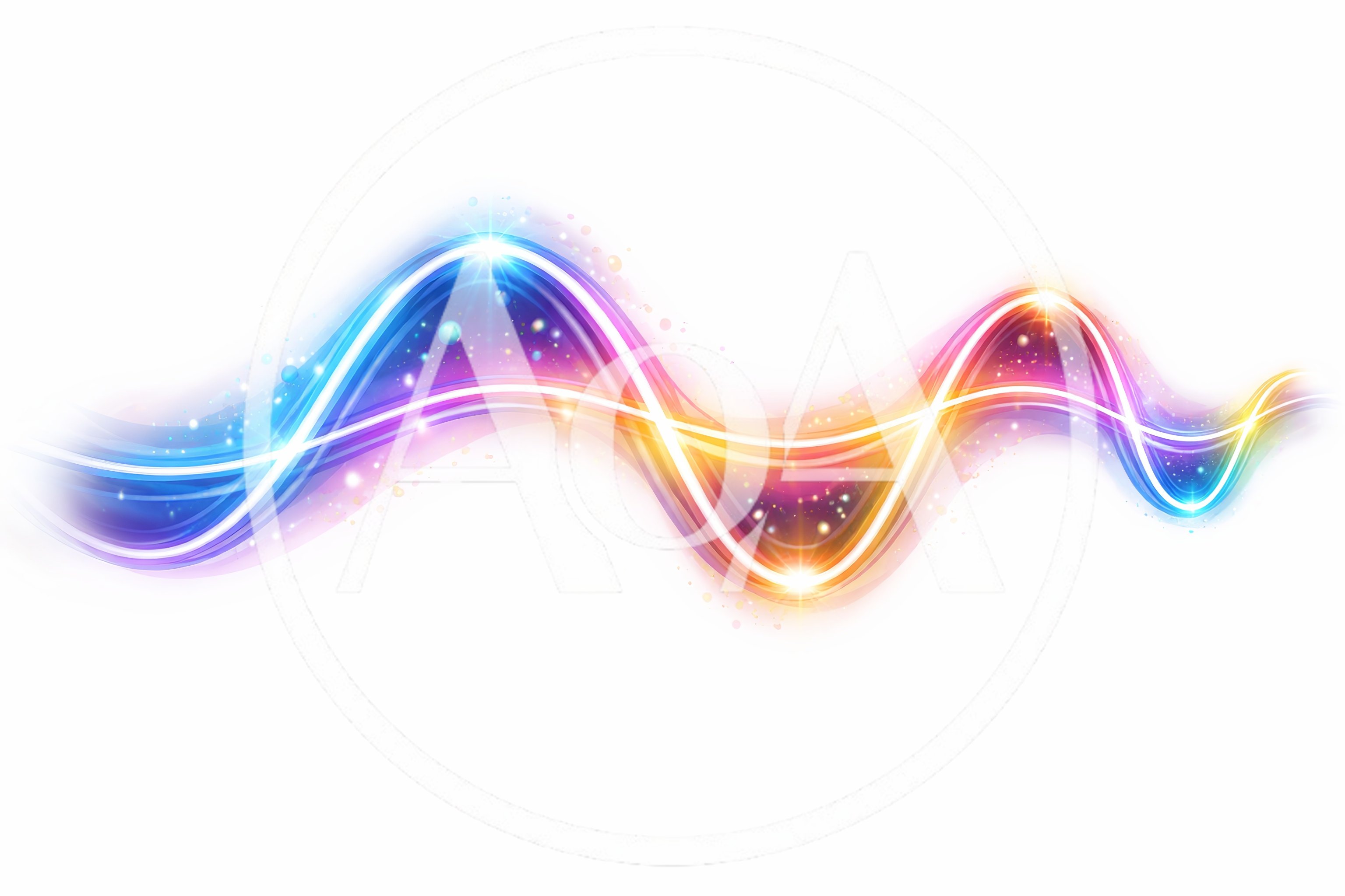 Abstract Glowing Wave Motion Background