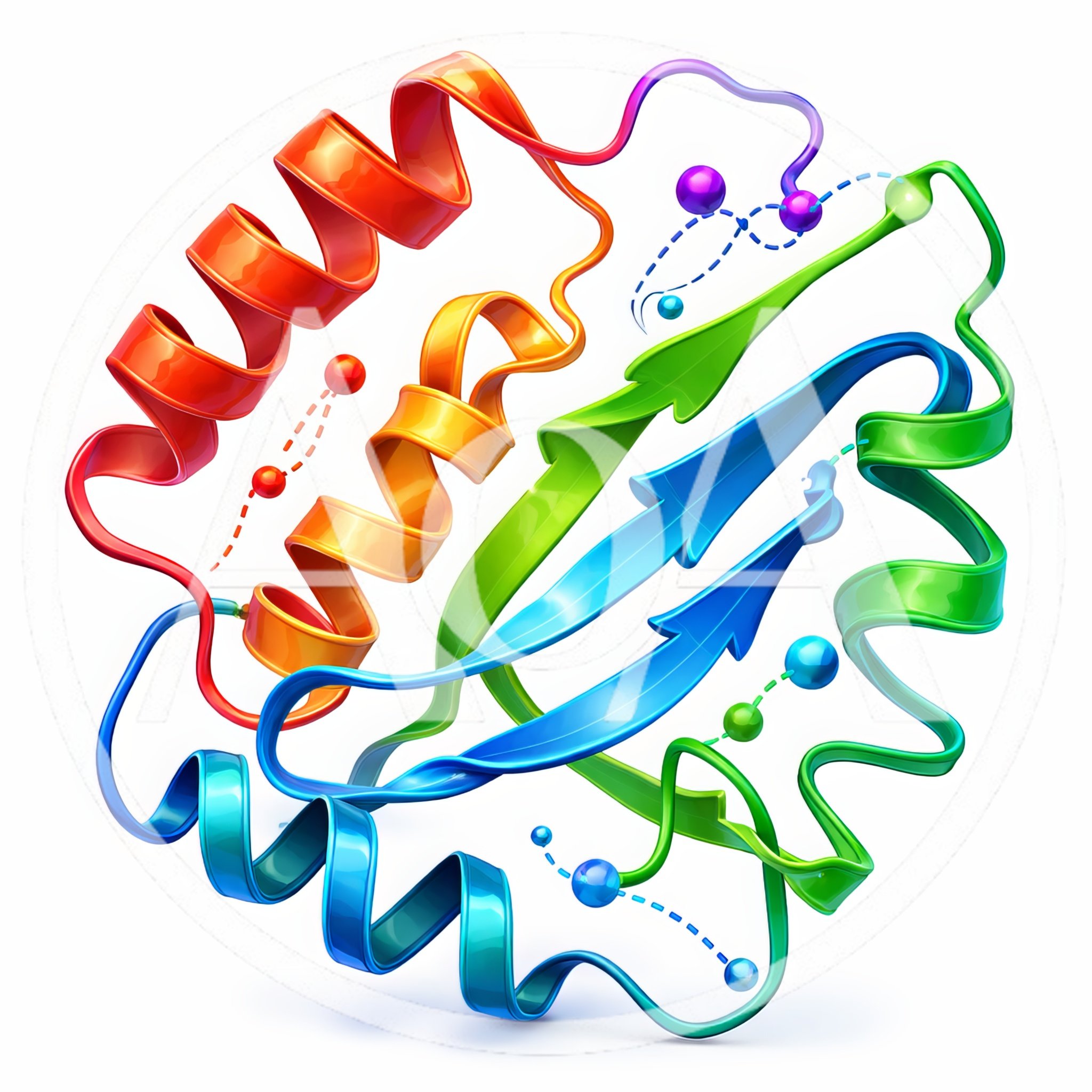 3D Protein Structure Model With Molecular Interactions