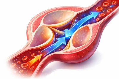 3D Medical Illustration Of Human Heart Valve Function