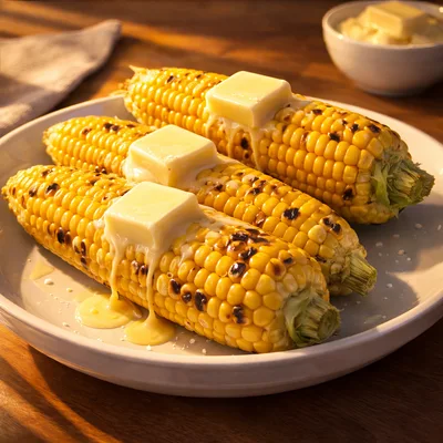 Grilled Corn on the Cob with Melting Butter