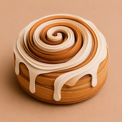 Paper Quilling Art Of A Cinnamon Roll