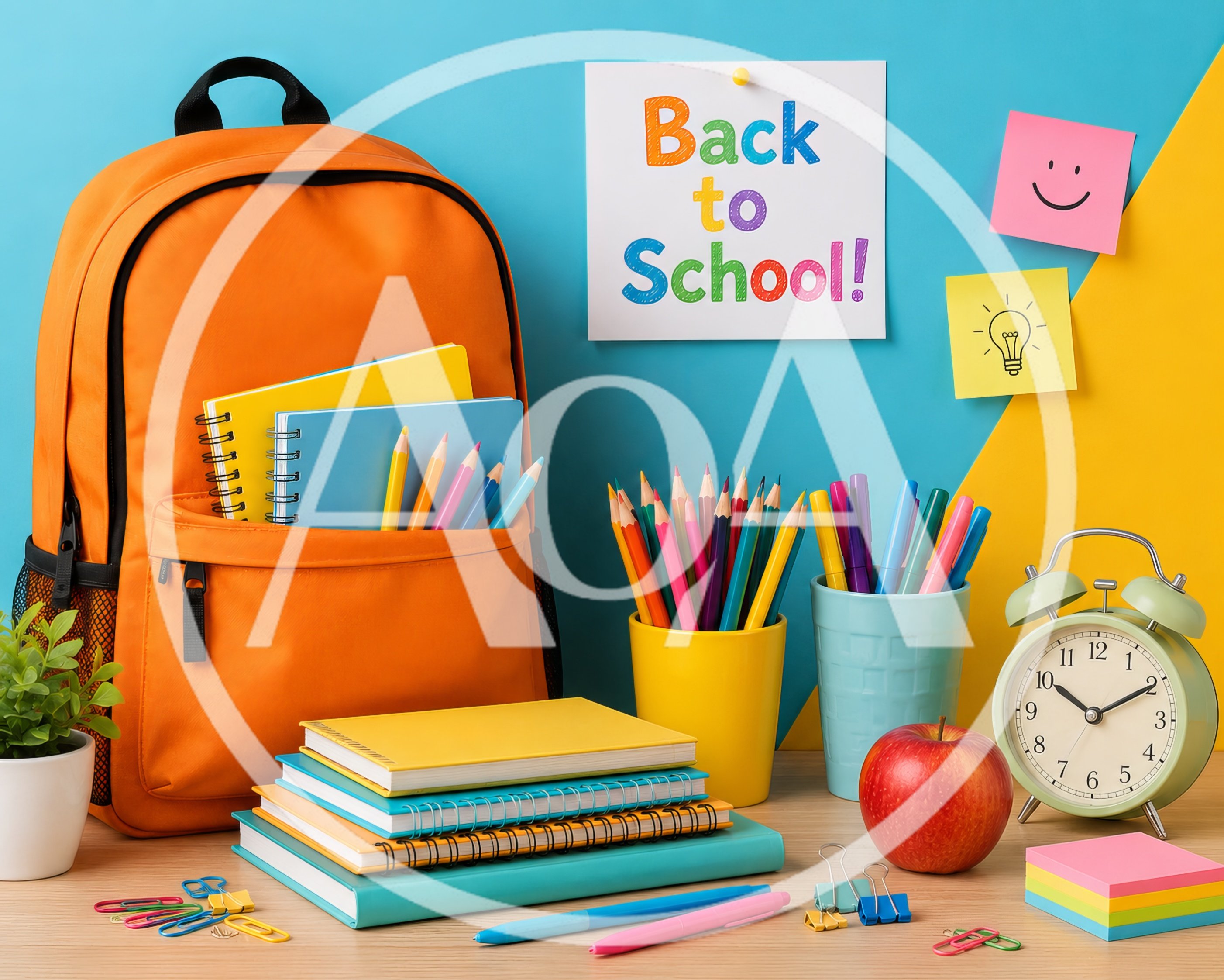 Back To School Supplies On A Desk