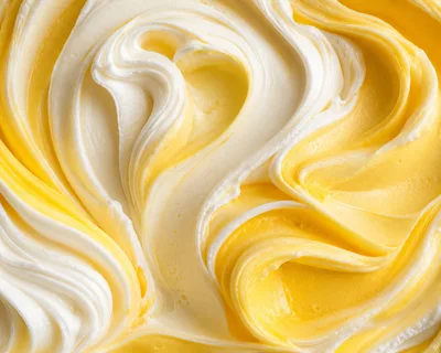 Swirled Lemon And Vanilla Cream Texture
