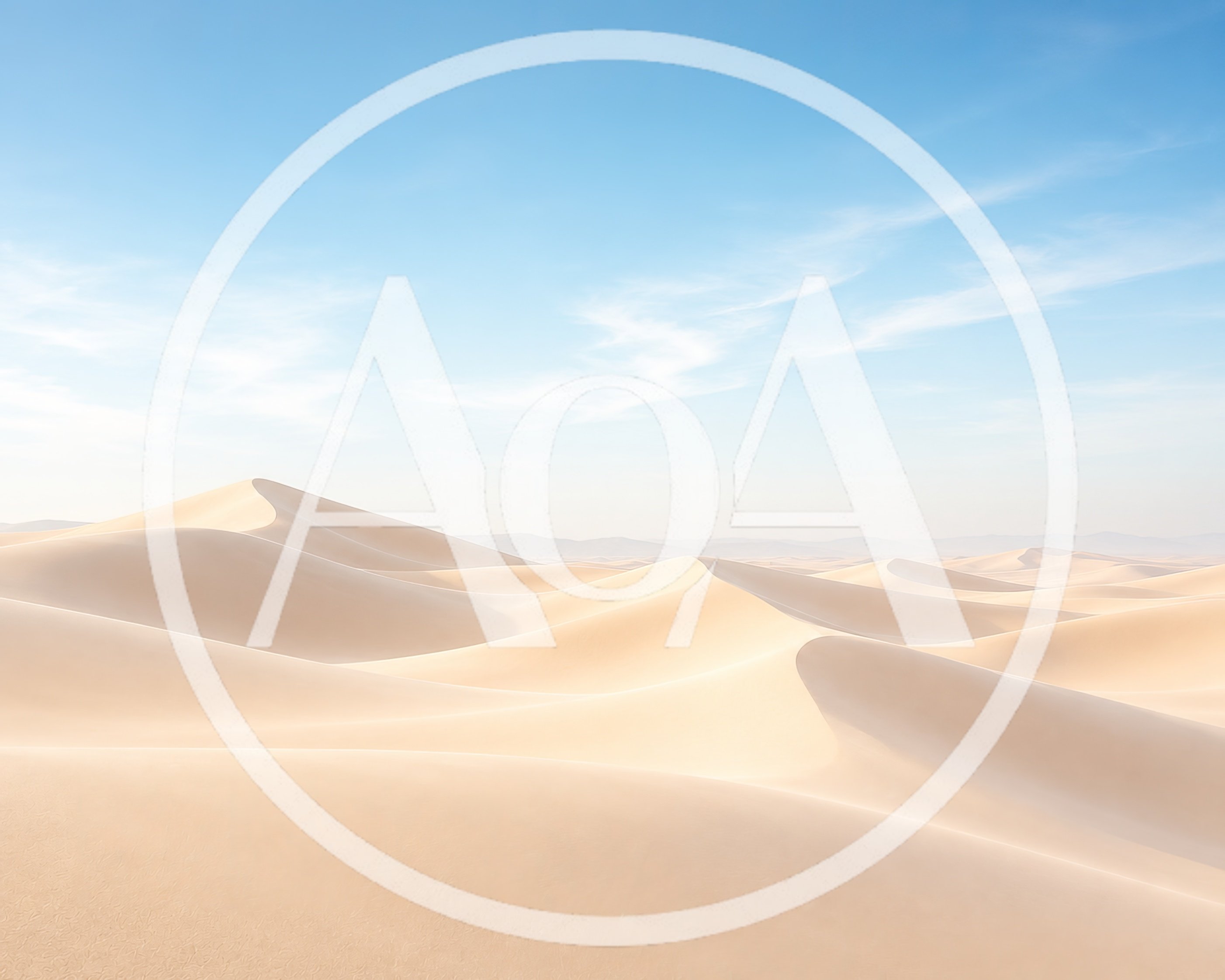 Expansive Golden Sand Dunes Under Clear Blue Sky