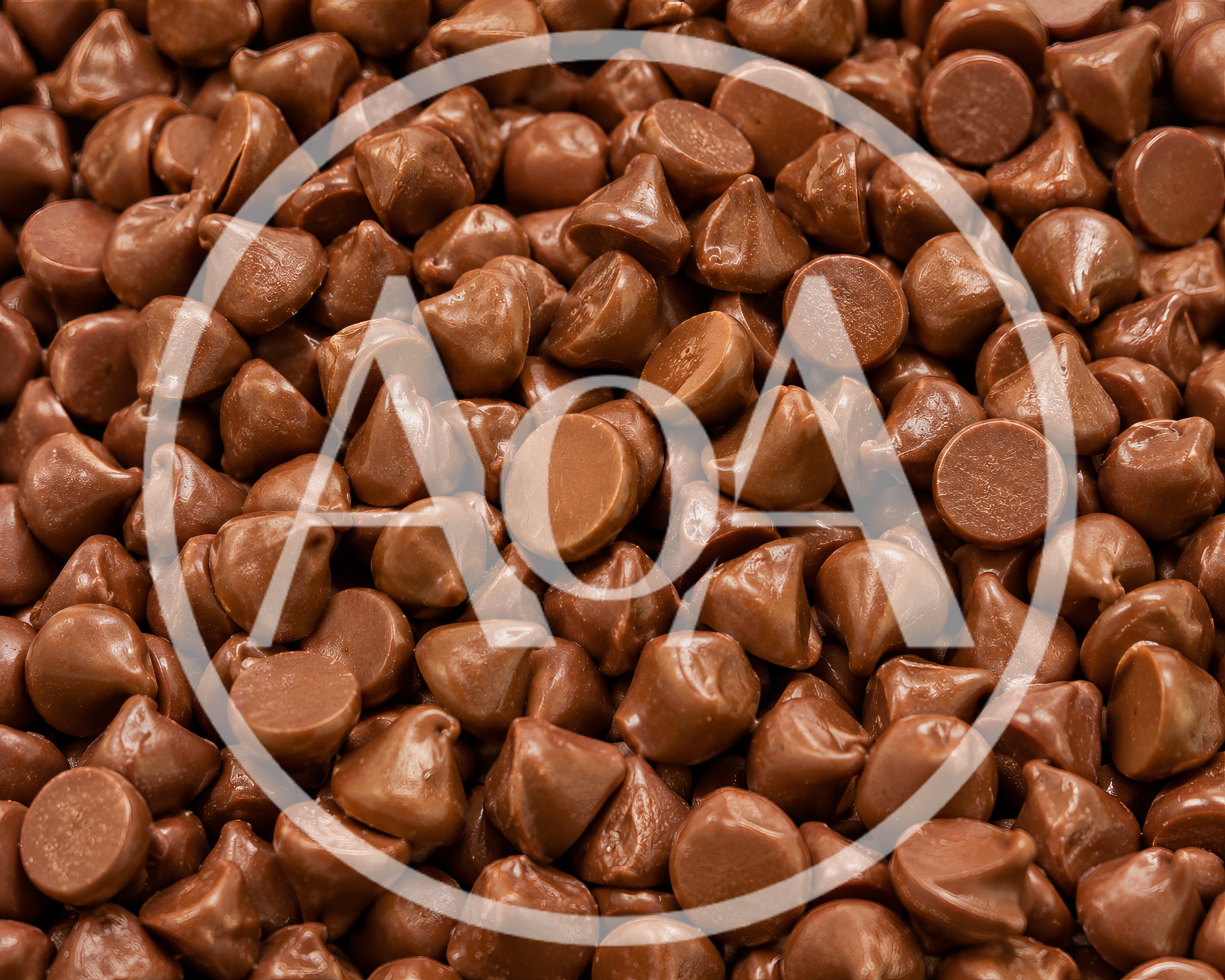 Close Up Of Milk Chocolate Baking Chips