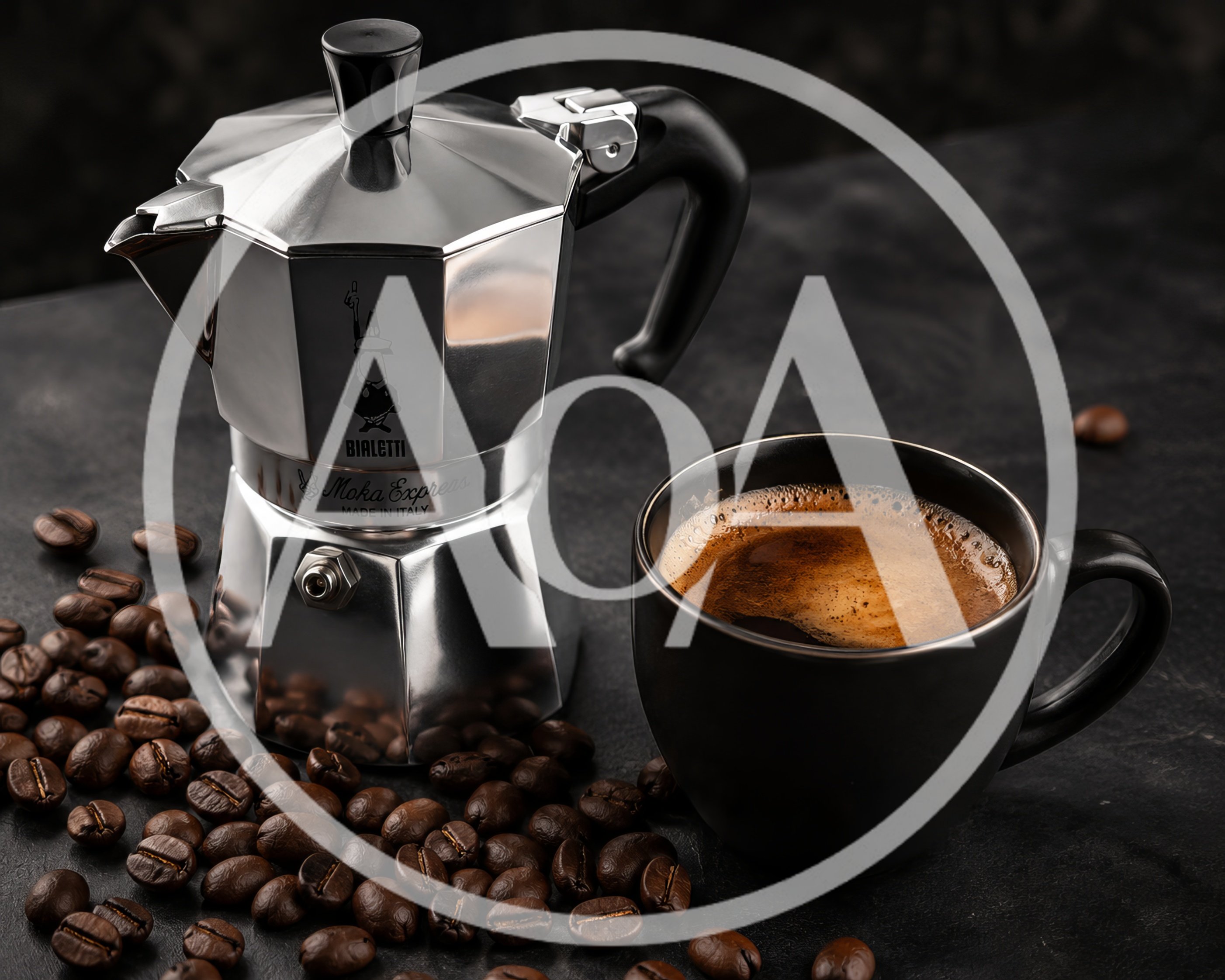 Bialetti Moka Express Coffee Maker With Espresso Cup