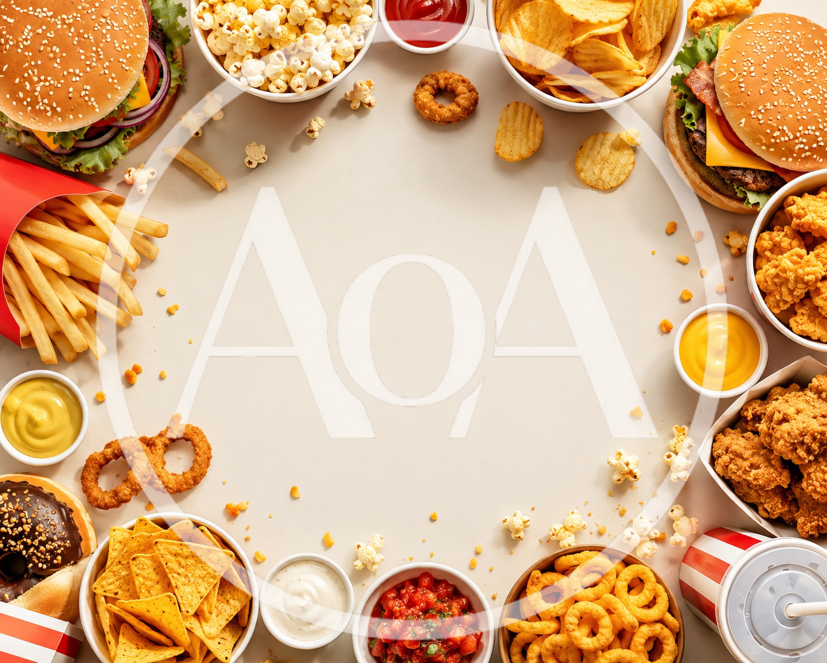 Fast Food Feast Frame with Assorted Snacks