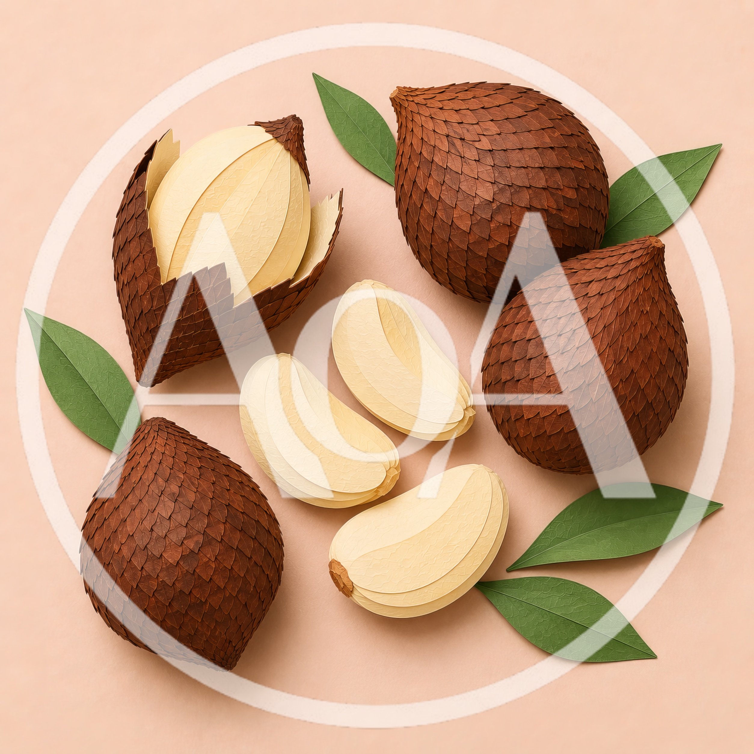 Salak Snake Fruit Arrangement on Soft Background