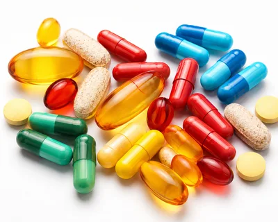 Assorted Colorful Pharmaceutical Pills and Capsules
