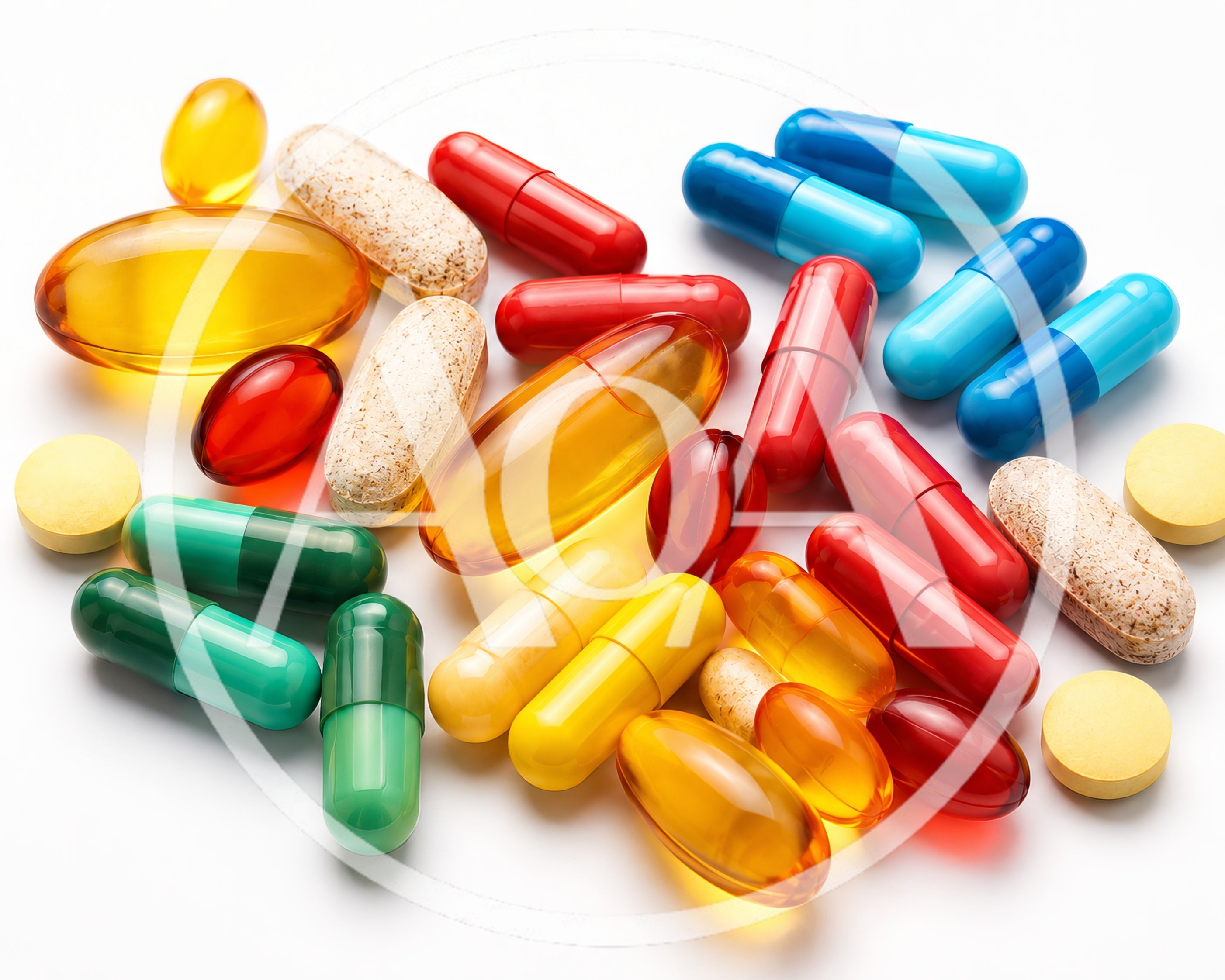 Assorted Colorful Pharmaceutical Pills and Capsules