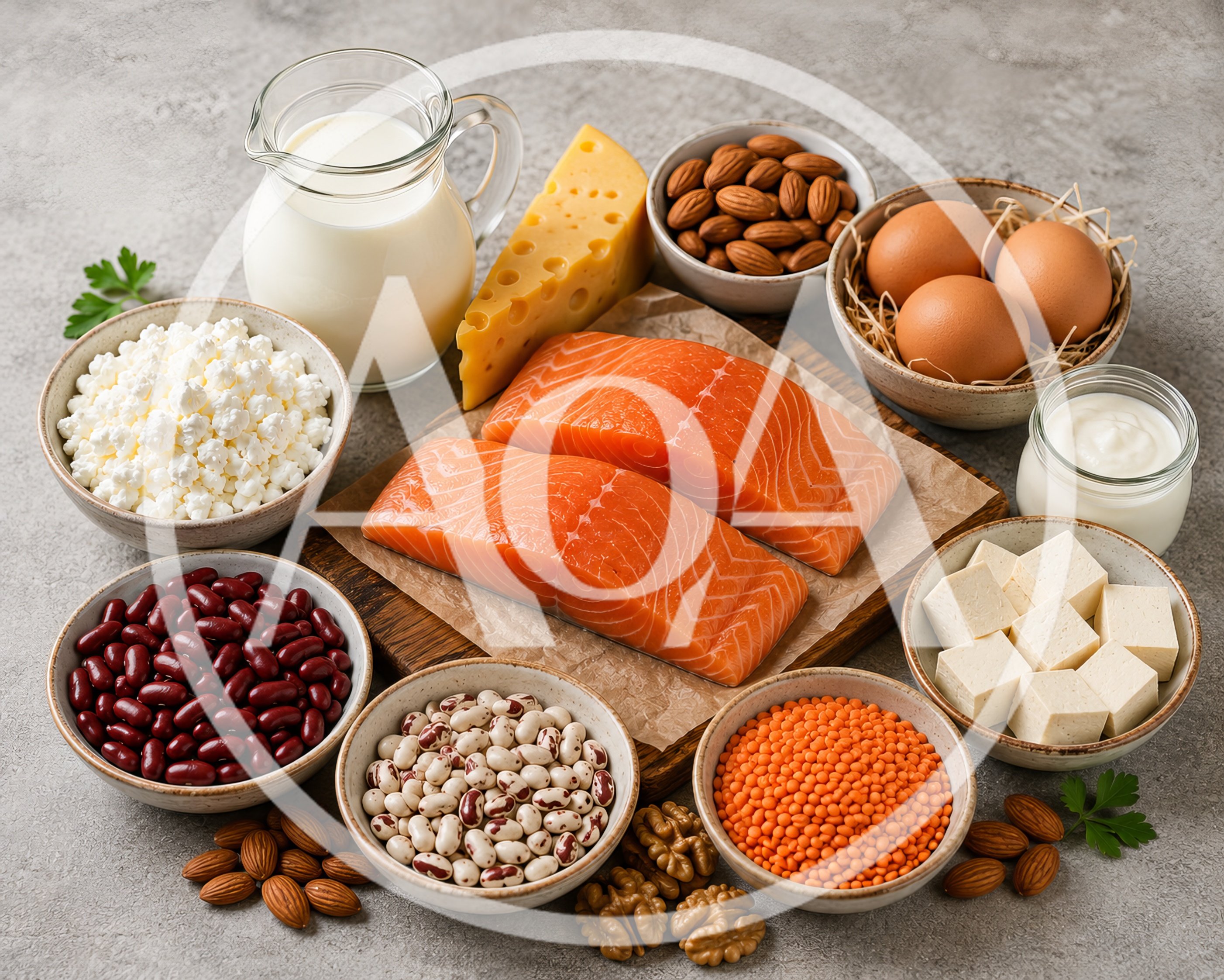 Assortment of High Protein Food Sources