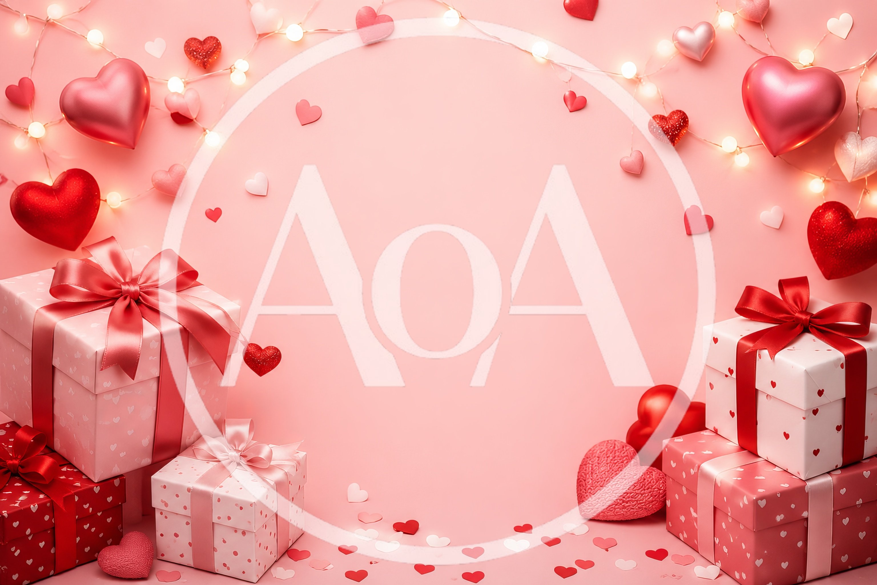 Valentine Day Gift Boxes With Heart Decorations