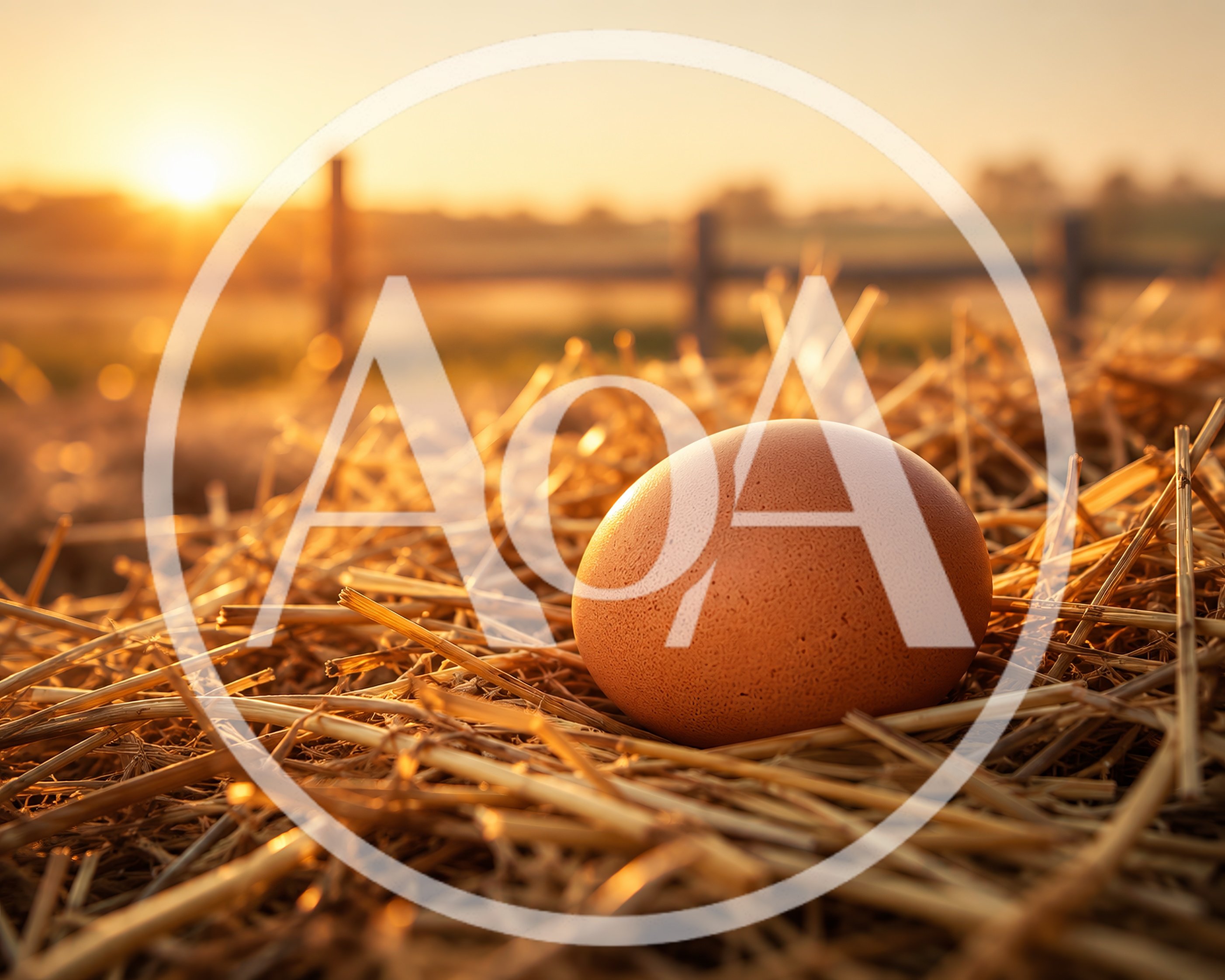 Single Brown Chicken Egg Resting In Straw Nest