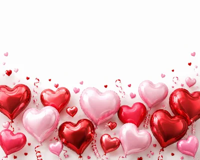 Heart Shaped Balloons For Valentines Day Celebration
