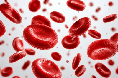 Red Blood Cells Flowing Through A Human Vein