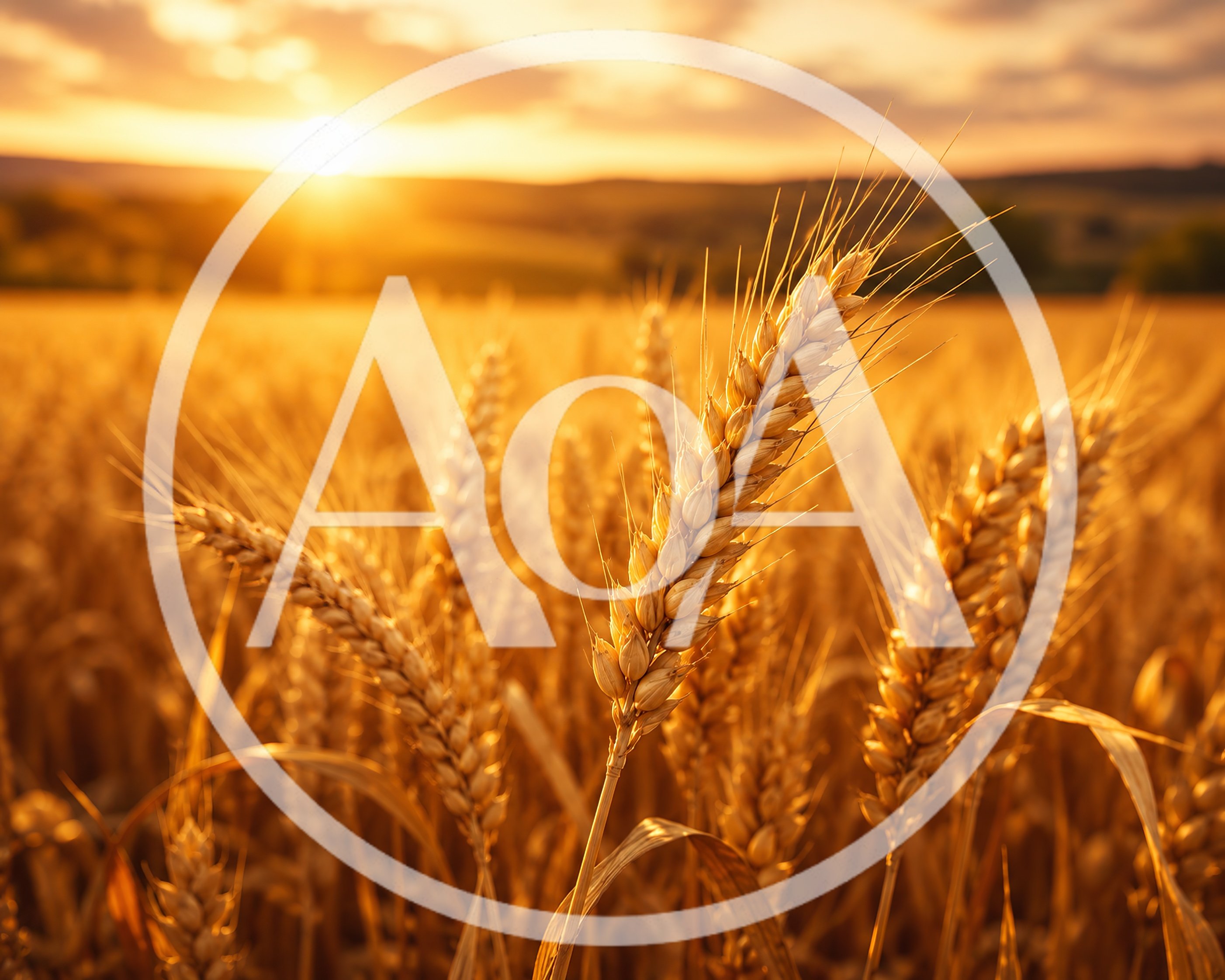 Golden Wheat Field At Sunset