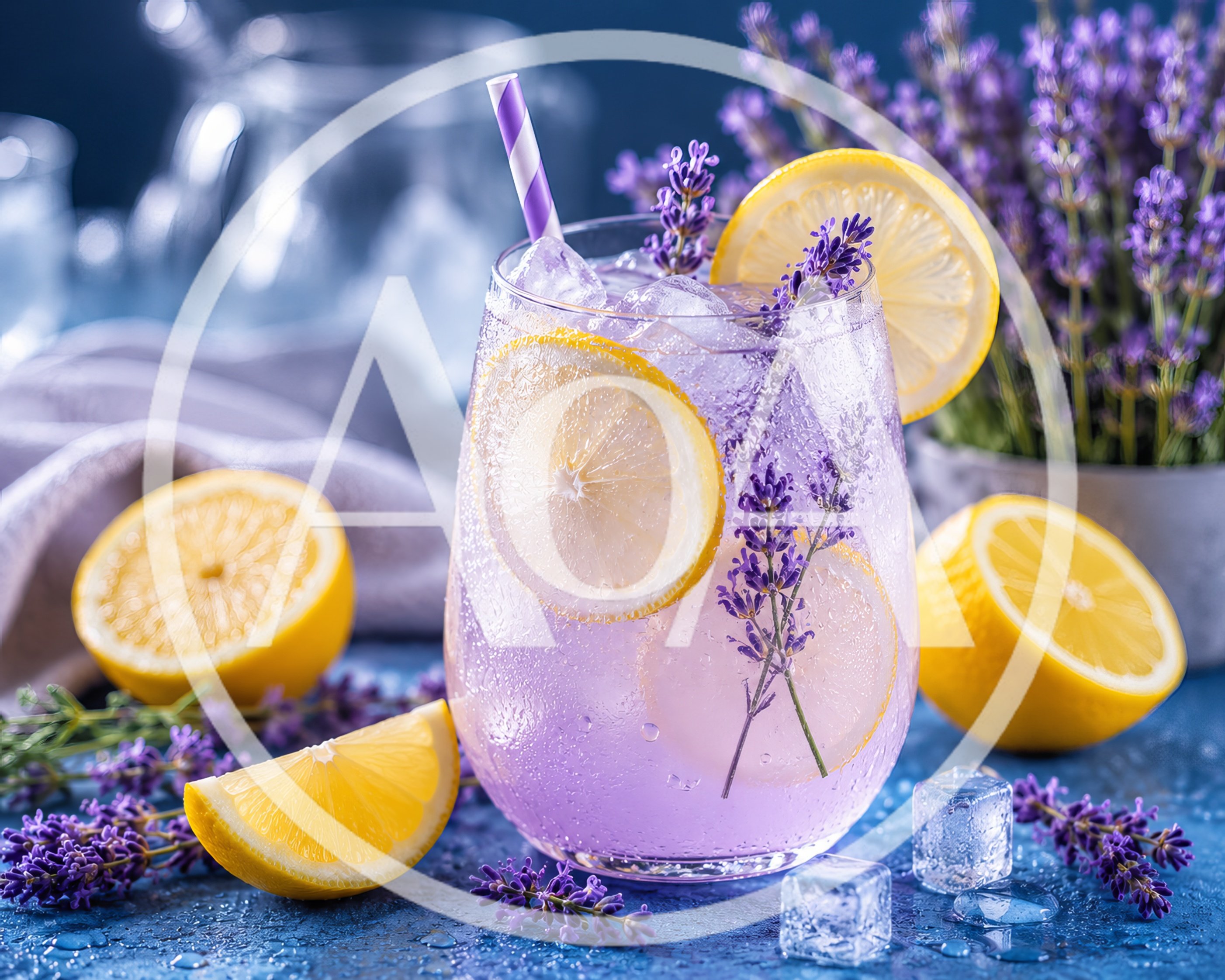 Refreshing Lavender Lemonade Cocktail With Fresh Garnish