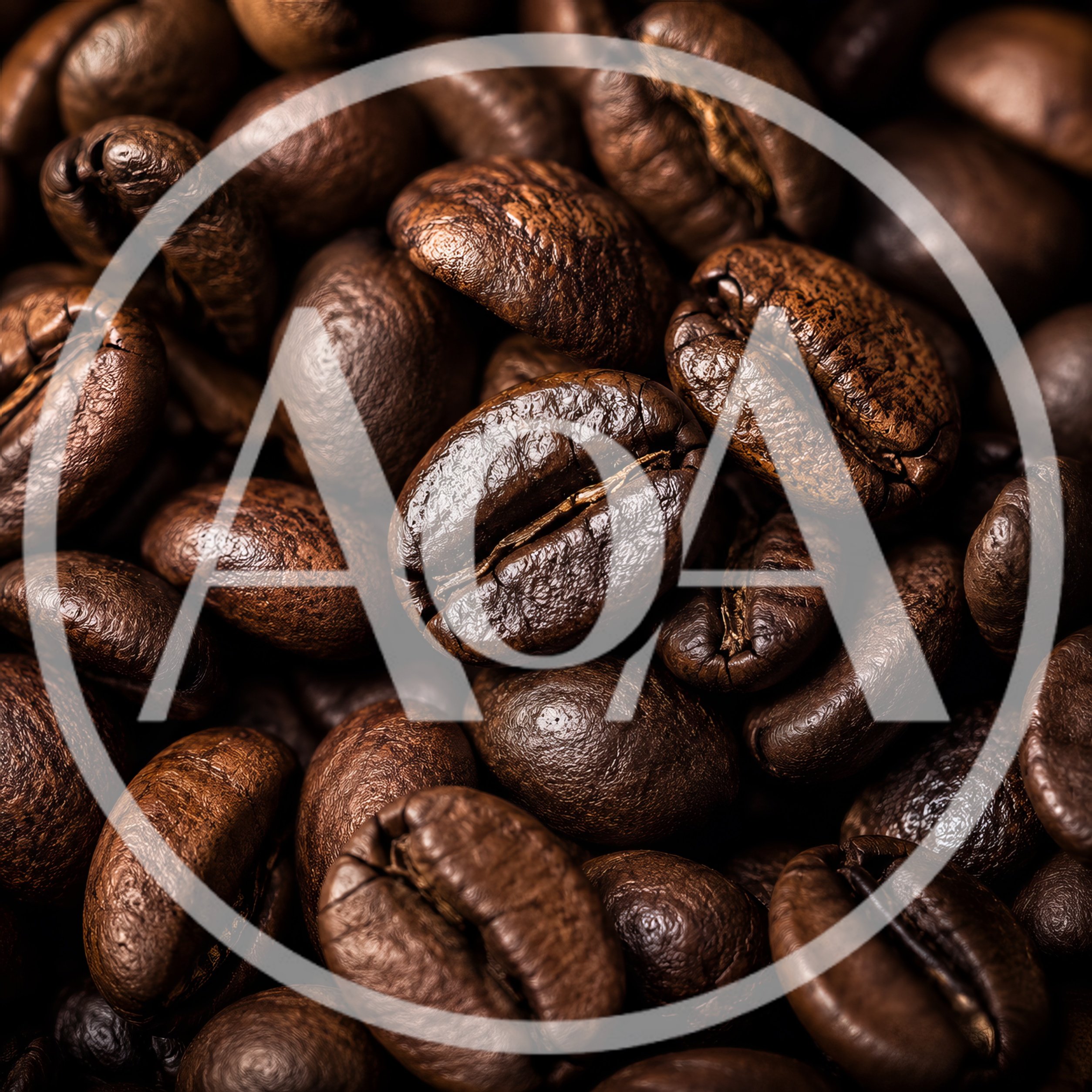 Macro Close Up Of Roasted Coffee Beans