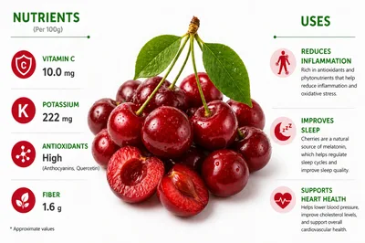 Nutritional Benefits and Health Uses of Fresh Cherries