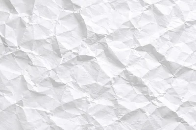 White Crumpled Paper Texture Background