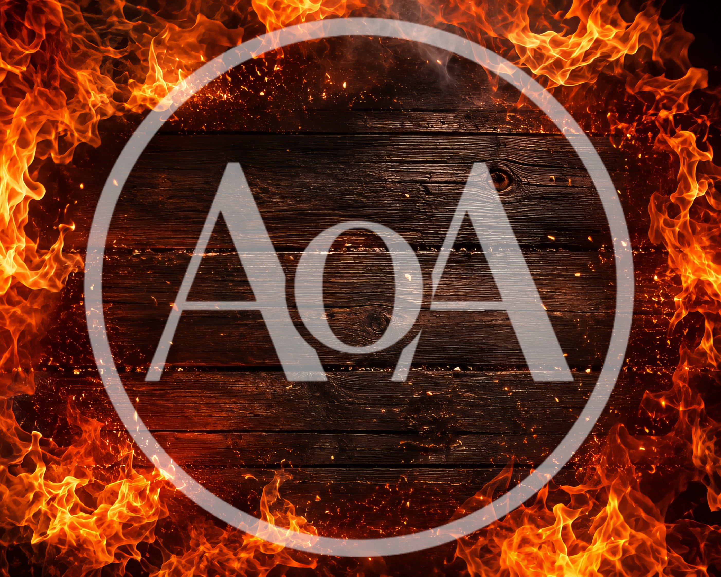 Burning Wooden Planks With Fire Frame