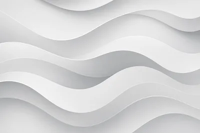 Abstract White Wavy Paper Layers Background