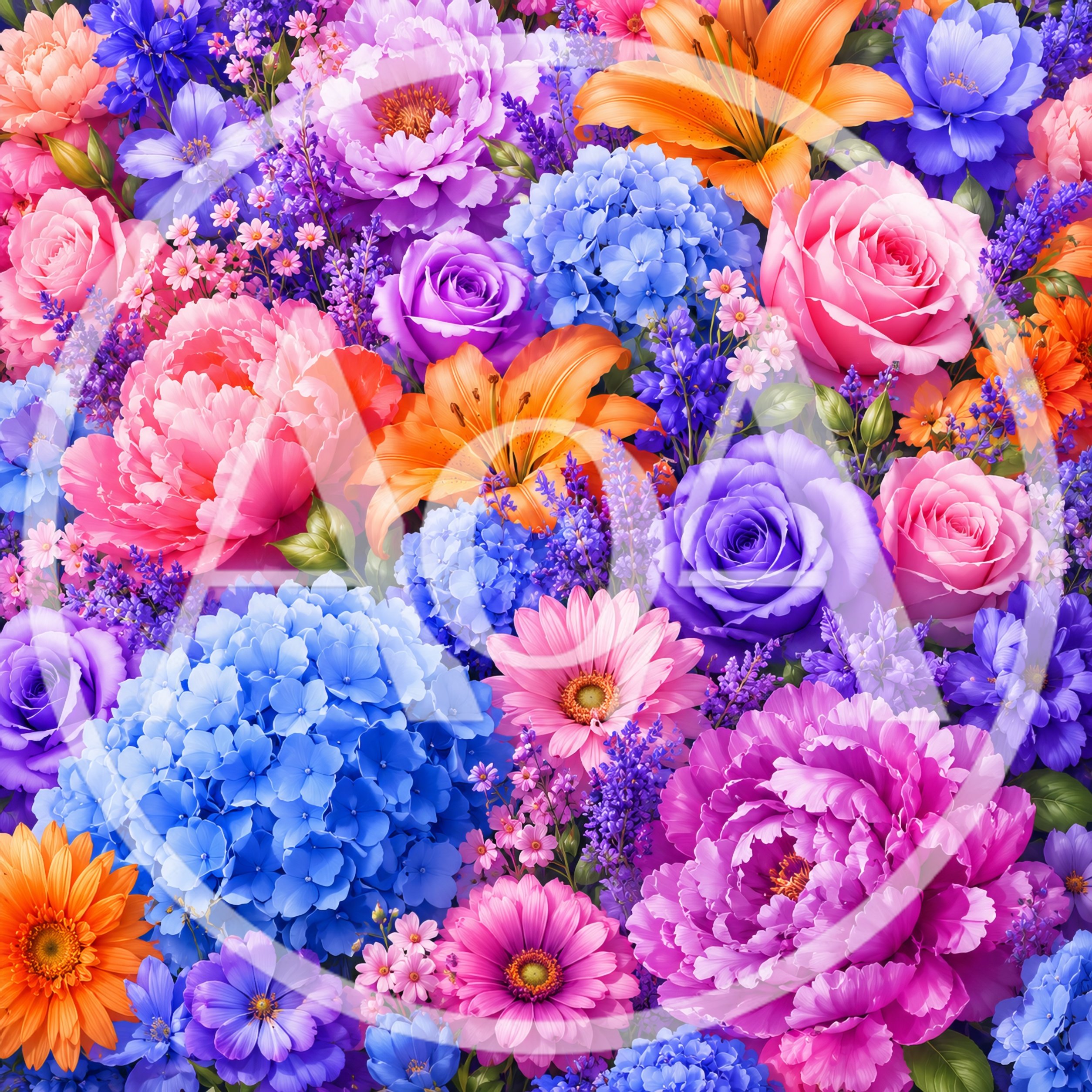 Vibrant Floral Arrangement With Peonies And Hydrangeas