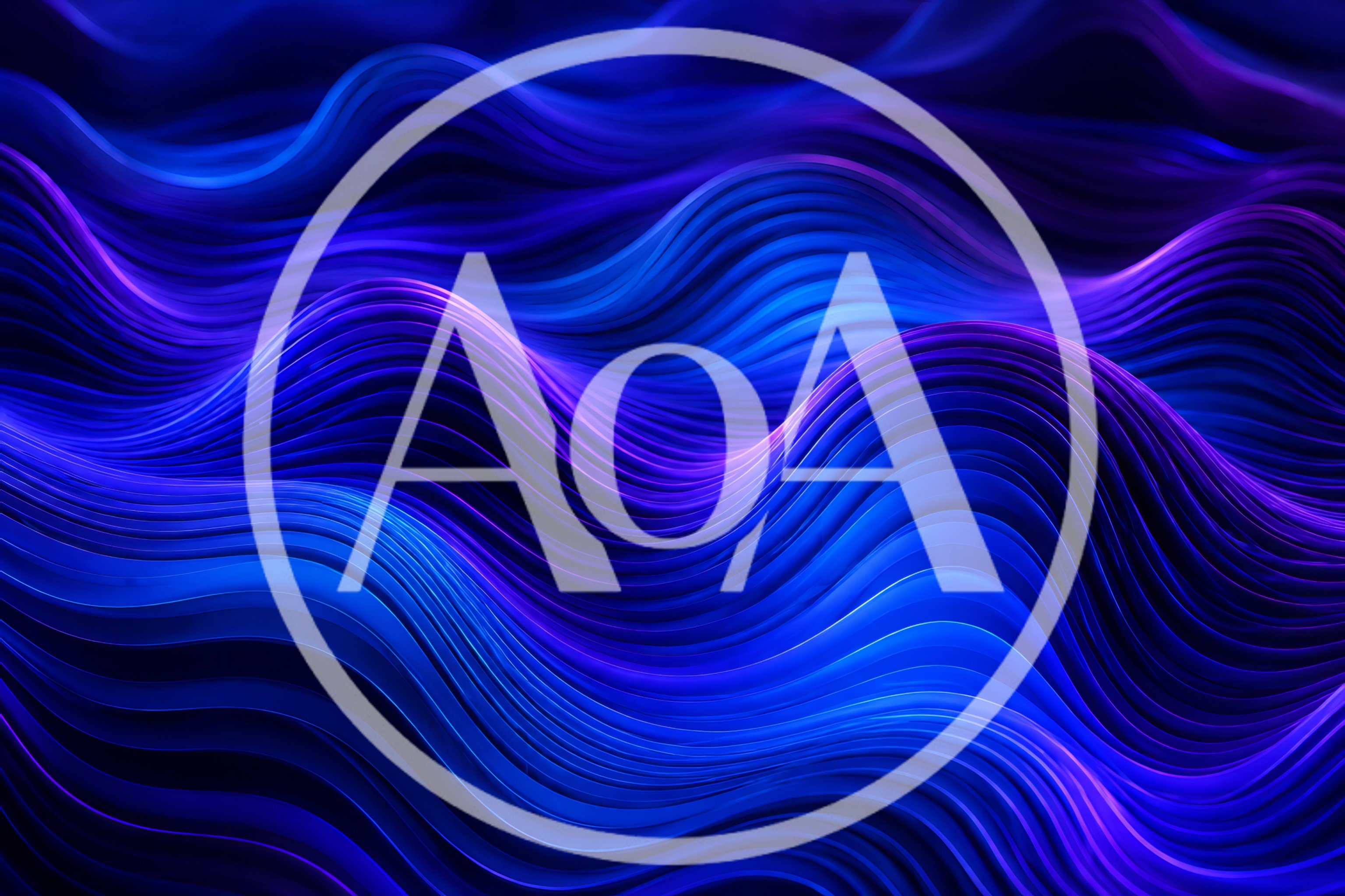 Abstract Blue And Purple Wavy Lines Background