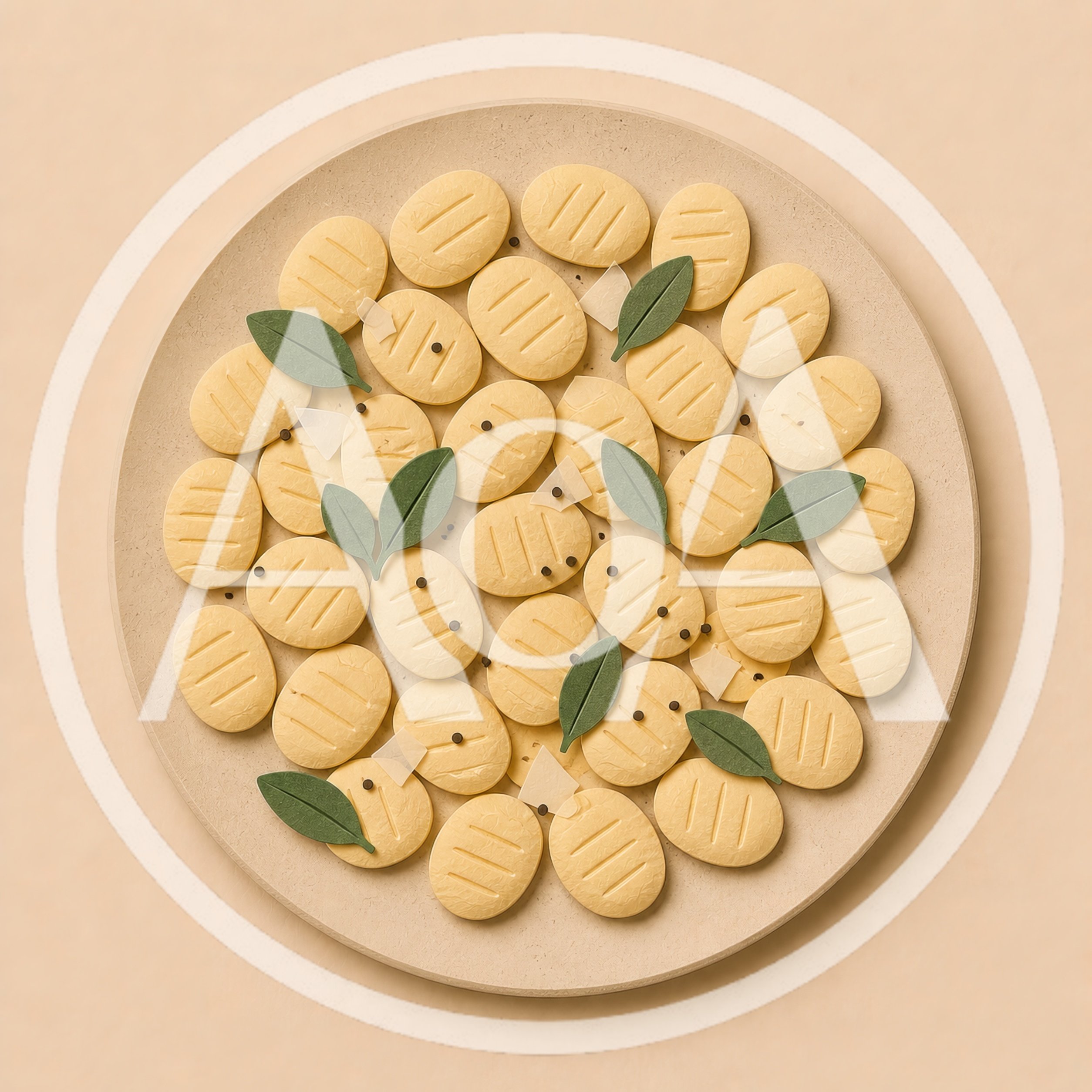 Top View Of Decorative Yellow Oval Cookies On Plate