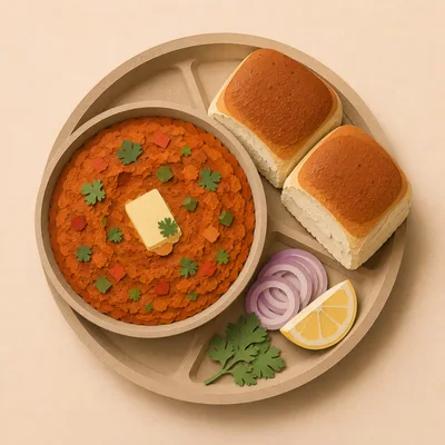 Pav Bhaji Indian Street Food Dish