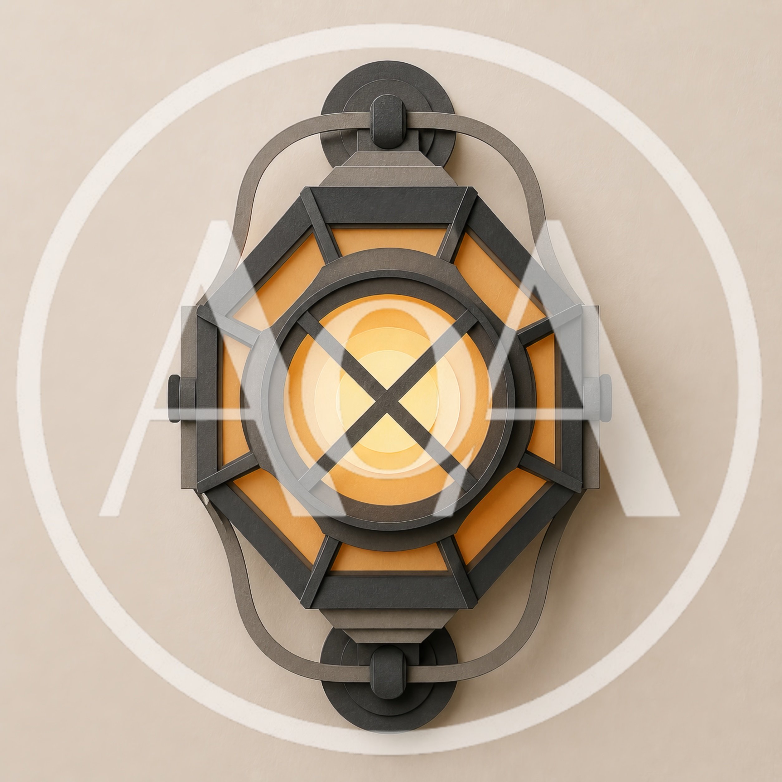 Modern Industrial Wall Sconce With Warm Glowing Light