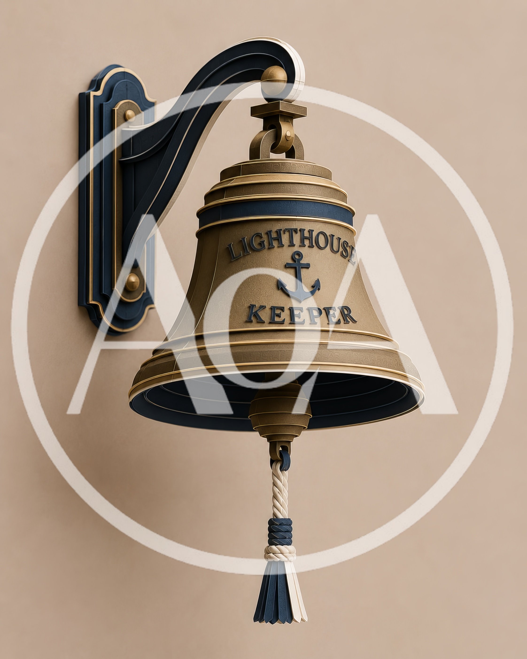 Nautical Brass Bell Wall Mount Sign