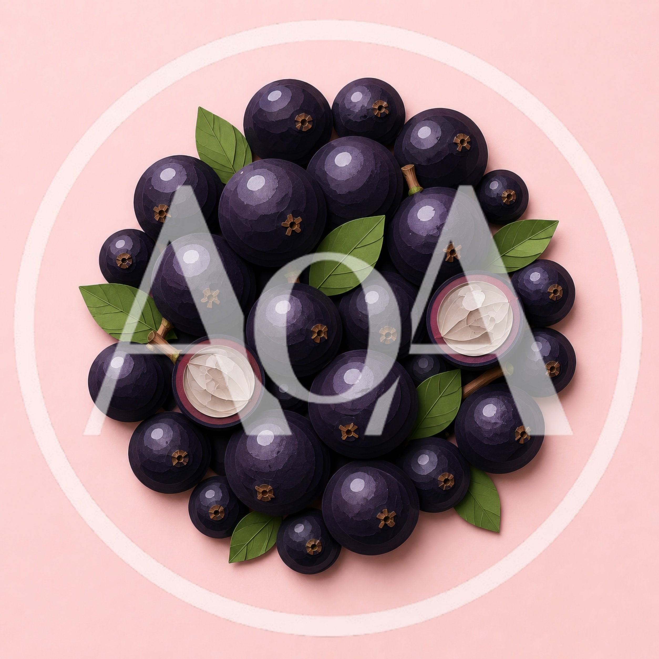 Fresh Jabuticaba Fruits Arranged On Pink Background