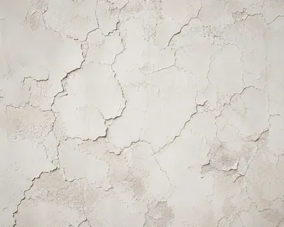 Cracked White Plaster Wall Texture