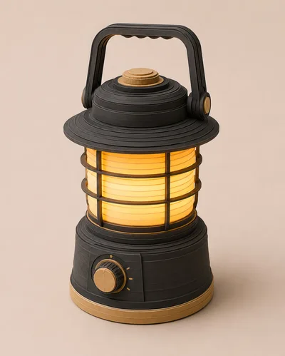Vintage Style Portable LED Camping Lantern