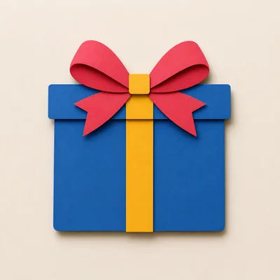 Paper Craft Gift Box Illustration