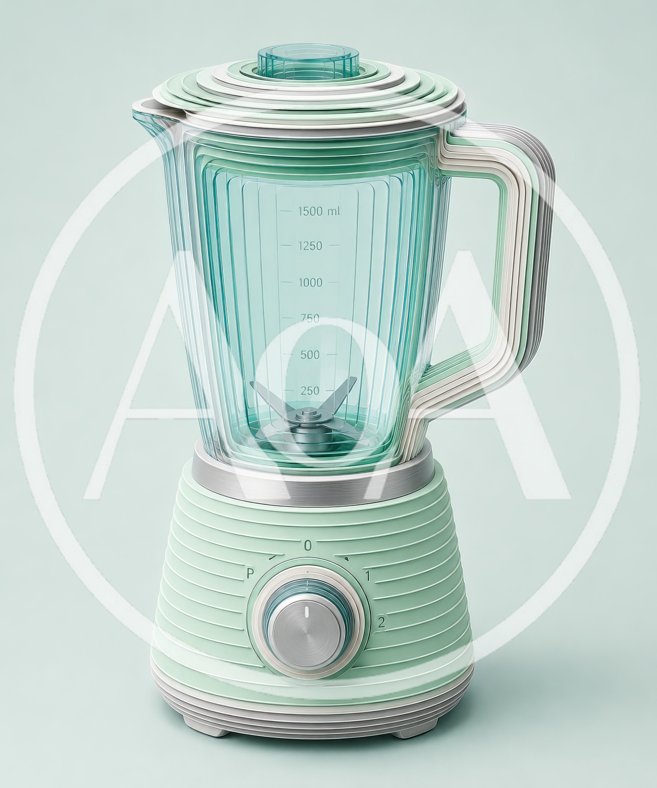 Modern Mint Green Kitchen Blender Appliance