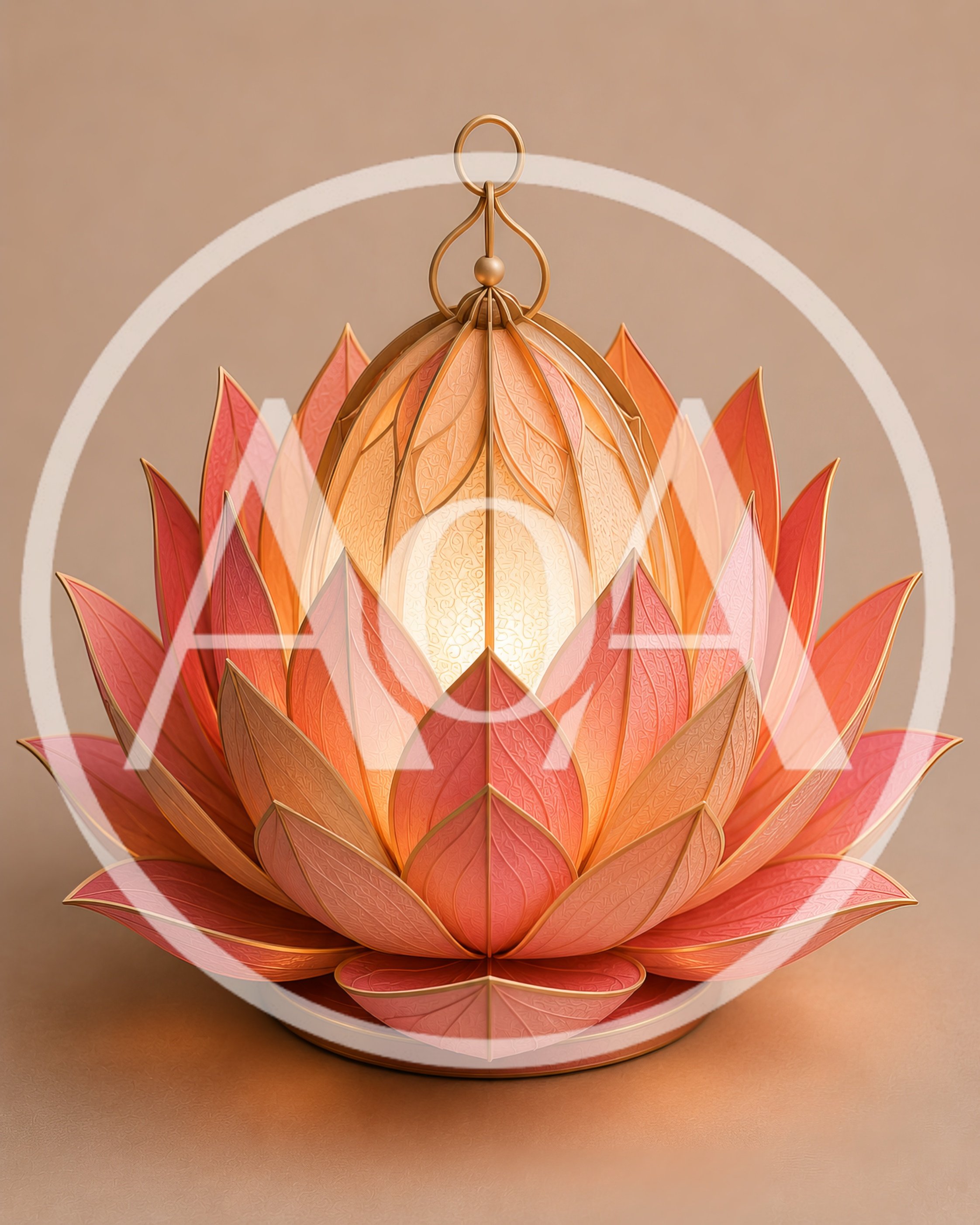 Illuminated Lotus Flower Decorative Lamp