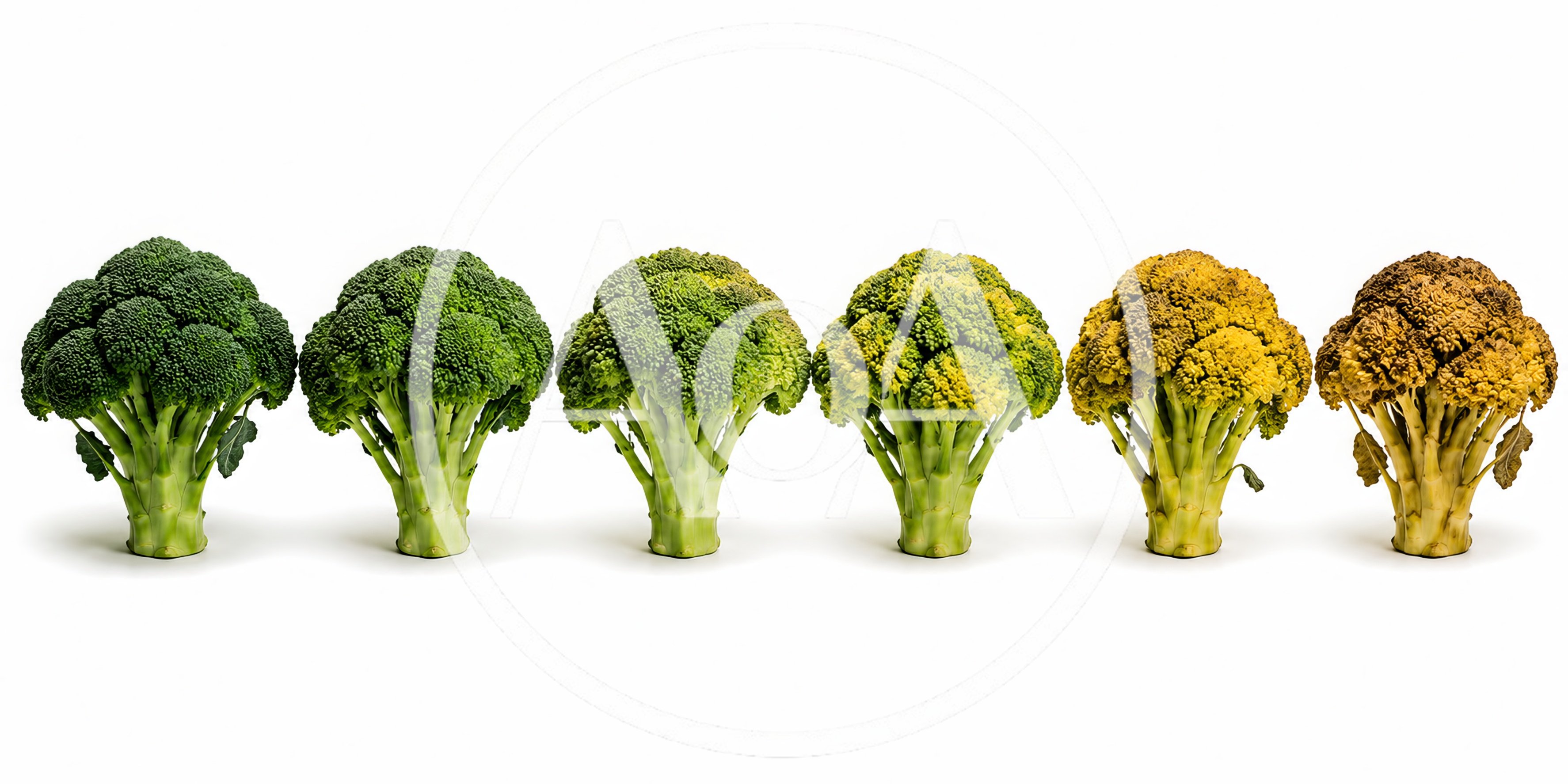 Progression Of Broccoli Decay Over Time
