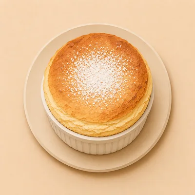 Freshly Baked Souffle In A Ramekin
