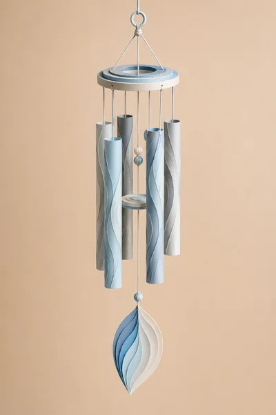 Modern Blue And White Decorative Wind Chime