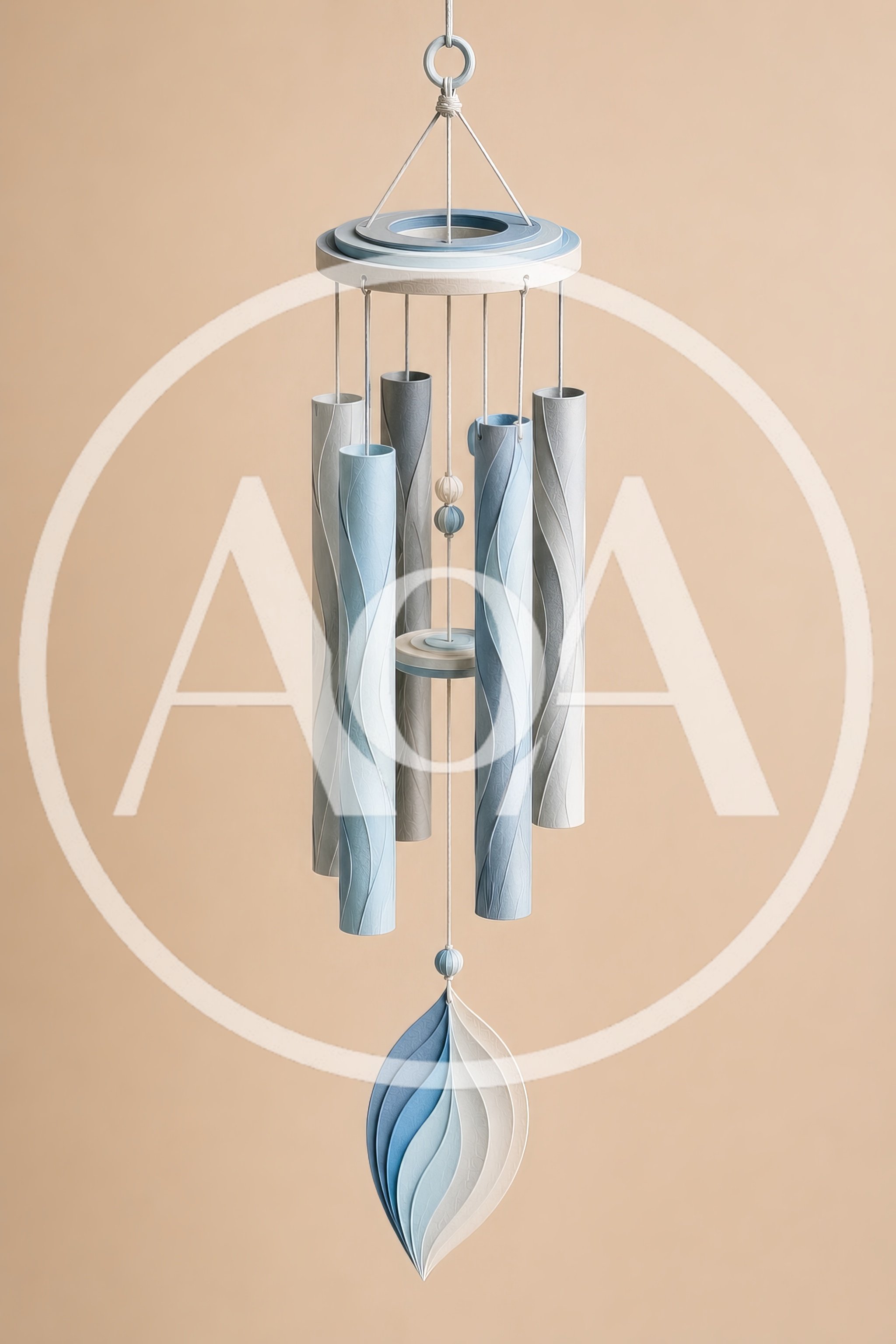 Modern Blue And White Decorative Wind Chime